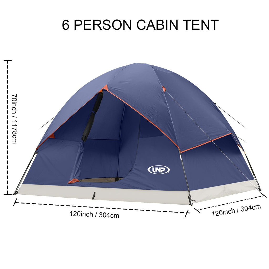 UNP 6 - Person Weather - Shield Cabin - by UNP OUTDOOR-Dimension View
