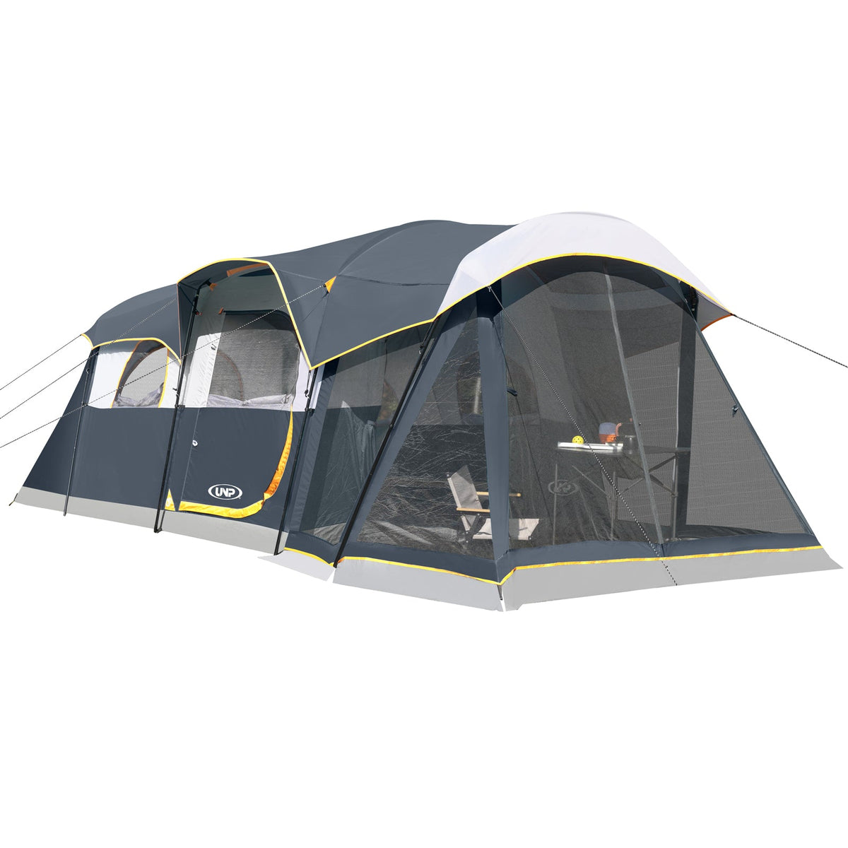 UNP 8 - Person XL Tunnel Expedition - by UNP OUTDOOR-Gray