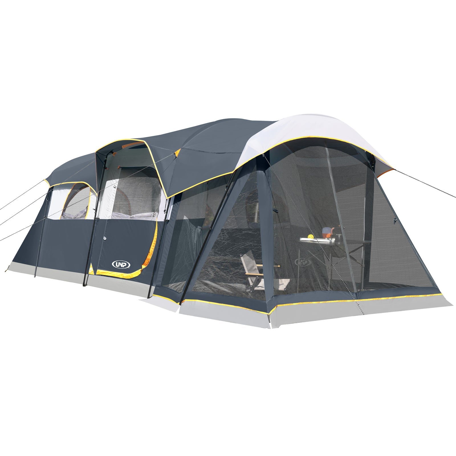 UNP 8 - Person XL Tunnel Expedition - by UNP OUTDOOR-Gray