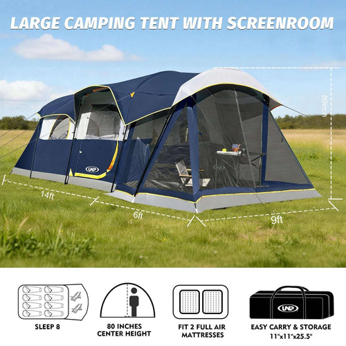 UNP 8 - Person XL Tunnel Expedition - by UNP OUTDOOR