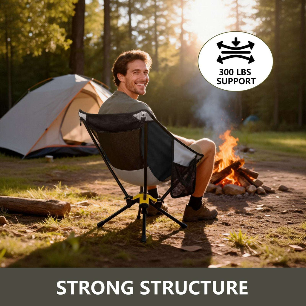 UNP AD Ergo - Comfort Camping Chair - Lightweight Foldable Outdoor Seat - by UNP OUTDOOR
