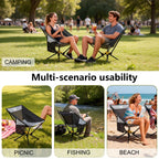 UNP AD Ergo - Comfort Camping Chair - Lightweight Foldable Outdoor Seat - by UNP OUTDOOR
