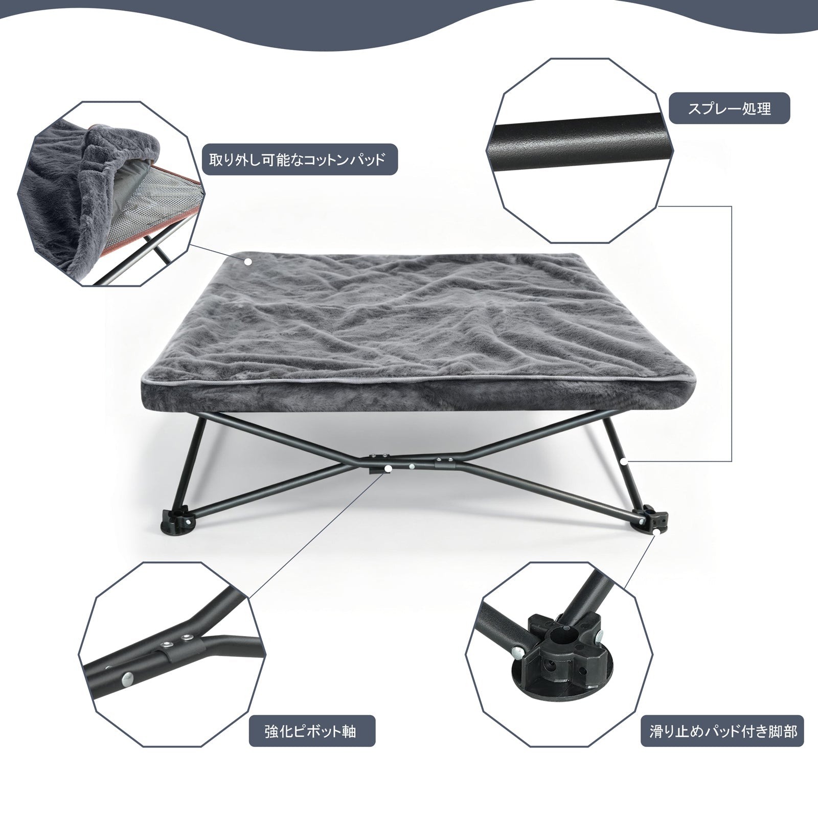UNP Elevated Cooling Pet Cot - by UNP OUTDOOR-Detail View