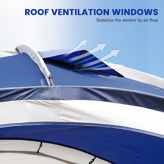 UNP | Party Pavilion with UV - Guard - by UNP OUTDOOR-Ventilation View
