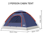 UNP Solo Explorer Backpacking Tent - by UNP OUTDOOR-Dimension View 