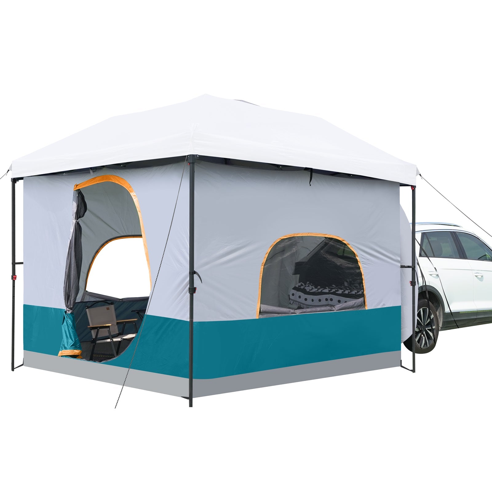 UNP SUV Cube: Instant Vehicle Retreat - by UNP OUTDOOR-Cyan