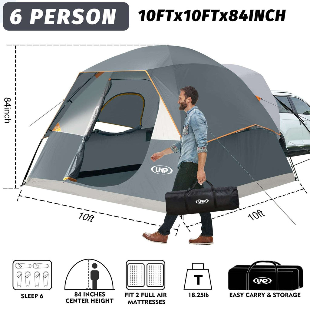 UNP Universal SUV Tailgate Shelter - 10x10 Instant Car Camping Tent - by UNP OUTDOOR